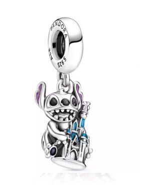 Pandora Disney Stitch and Castle Charm ONLY 1